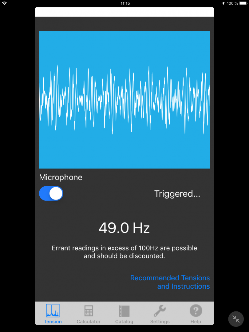 Gates Carbon Drive är en app som är enkel att använda för att lyssna av tonen från remmen. 