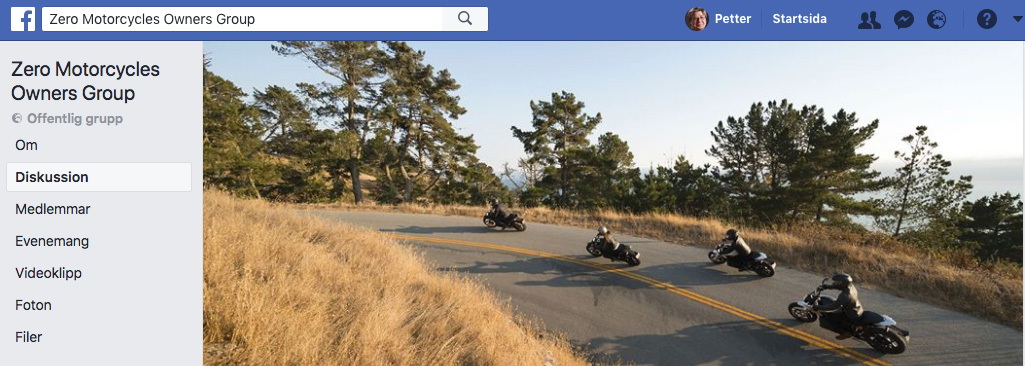 Zero Motorcycles Owners Group på Facebook hittar du på: https://www.facebook.com/groups/zmcowners/